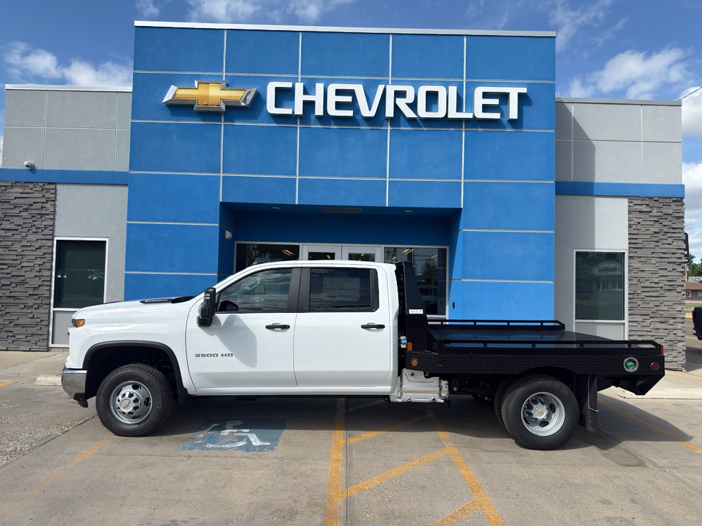 2026 Chevrolet Silverado 3500 HD Chassis Cab Work Truck in Summit White — front three-quarter view