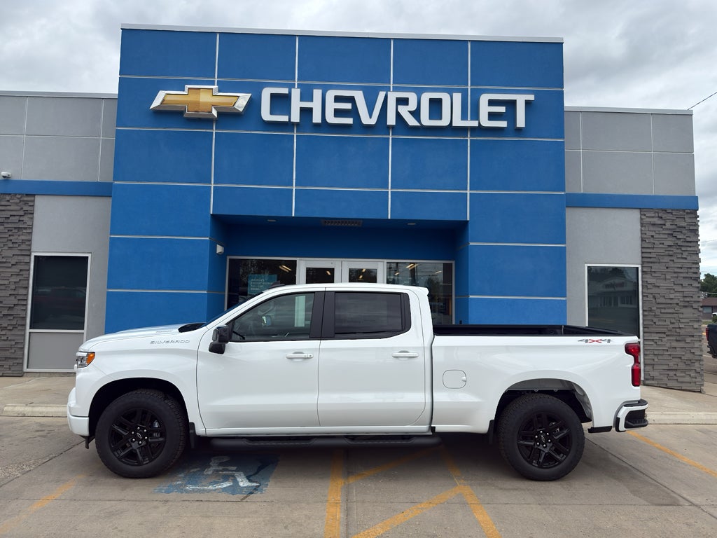 2026 Chevrolet Silverado 1500 RST in Summit White — front three-quarter view